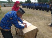 Pengambilan sumpah janji 196 PNS Dan Kenaikan Pangkat Jabatan Fungsional 144 dilingkungan Pemkab Labusel
