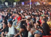 MHB Tempat Wakil Bupati Nobar Piala Asia U-23 Bersama Masyarakat Kotapinang.