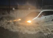 Kotapinang Lumpuh, Diguyur Hujan Hanya Berkisar Lebih Kurang Tiga Jam