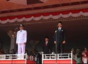 H Edimin Sebagai Inspektur Upacara HUT-RI Ke-79 Kab. Labusel.