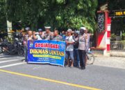 Ipda AH Hasibuan Beserta Unit Kamseltibcarlantas Sosialisasi Dikmas Lantas.