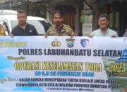 Personil Lantas Sosialisasi Keselamatan Pada Sopir Angkutan Umum