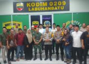 Sinergi TNI-Polri Semakin Solid, Kapolres Labuhanbatu Selatan Hadiri Buka Puasa Bersama di Makodim 0209/LB