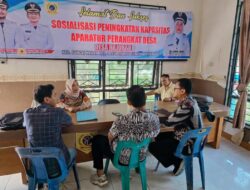 Koordinasi PTSL di Desa Hajoran, Tim Ajudikasi Bertemu Plt. Kades untuk Perkuat Data Yuridis