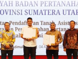 BPN Sumut dan Pemprov Sumut Teken Nota Kesepakatan: Percepat Pendaftaran Tanah dan Tata Kelola Aset Daerah