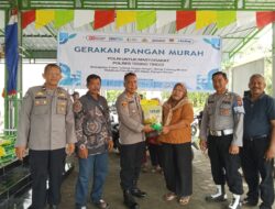 Gerakan Pangan Murah Polres Tebing Tinggi Salurkan 5 Ton Beras Murah
