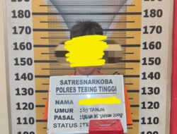 Miliki 8 Paket Sabu, Warga Bandar Utama Ditangkap Satresnarkoba Polres Tebing Tinggi