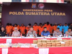 Konferensi Pers Polda Sumut, Bongkar 167 Kasus Narkoba dan Tutup 3 THM di Tebing Tinggi