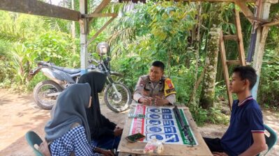 Polres Tebing Tinggi Ajak Remaja Desa Kalembak Ciptakan Lingkungan Aman dan Kondusif.