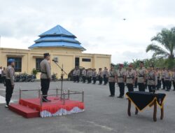 Kapolres Labusel Pimpin Upacara Sertijab dan Pelantikan Pejabat Baru