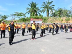 Polres Labuhanbatu Selatan dan Insan Pers Jalin Keakraban Lewat Olahraga Bersama