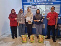 Gebyar Sadar Pajak, Bapenda Labusel Beri Bonus 5 Kg Beras untuk Wajib Pajak November–Desember 2025