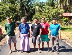 Masyarakat Mompang 1 Ucapkan Terima Kasih Pada Pemerintah atas Peningkatan Jalan Hotmix