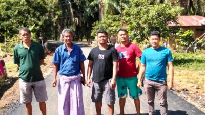 Masyarakat Mompang 1 Ucapkan Terima Kasih Pada Pemerintah atas Peningkatan Jalan Hotmix