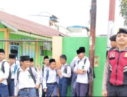Cegah Knalpot Bising dan Bullying, Sat Samapta Polres Tanjung Balai Sambangi Pelajar.