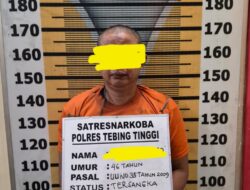 Satresnarkoba Polres Tebing Tinggi Ringkus Pengedar Narkoba, 90 Gram Sabu Diamankan
