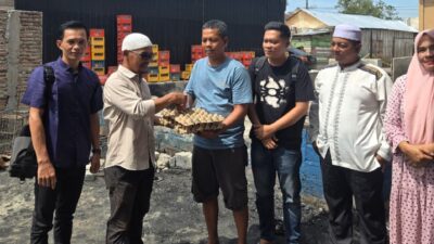 BAZNAS Labusel Salurkan Bantuan untuk Korban Kebakaran di Asam Jawa