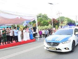 Polres Tebing Tinggi Amankan Pawai Ta’aruf Pembukaan MTQ Ke-54 Kota Tebing Tinggi