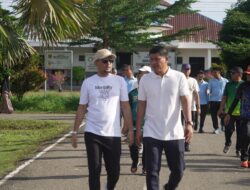 Bupati Fery Ajak ASN “Gerak Bareng” Jalan Santai & Senam Pagi Bikin Pemkab Labusel Makin Bugar