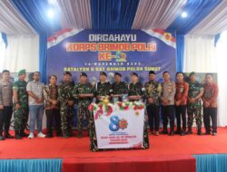 Acara Syukuran HUT Ke-80 Korps Brimob Polri Tahun 2025 di Mako Batalyon B Kota Tebingtinggi.
