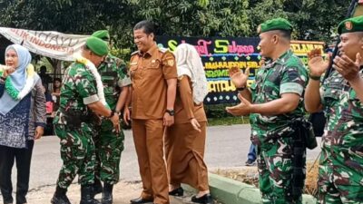 Pisah Sambut Danramil 12/LP, Dandim 0209/LB Hadiri Serah Terima Jabatan Putra Terbaik Sei Kanan.