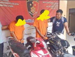 Hanya Sepekan, Personil Polsek Torgamba Ringkus Dua Pelaku Curanmor, “Judi Slot & Narkoba Jadi Motif”
