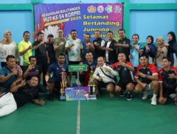 Kementerian ATR/BPN Raih Dua Piala Kategori Perorangan dan Beregu di Kejuaraan Bulutangkis KORPRI