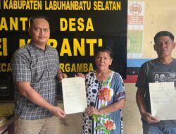 Sertipikat PTSL Diserahkan di Desa Meranti, Negara Hadir Beri Kepastian Hukum atas Tanah Rakyat.