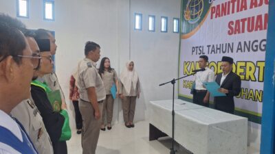 Kakan BPN Labusel Ambil Sumpah Panitia Ajudikasi dan Satgas PTSL 2026, Tekankan Sinergi dengan Desa.