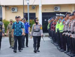 Jelang Imlek dan Ramadhan, Kapolres Tebing Tinggi Pimpin Apel Pengamanan Terpadu
