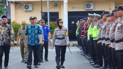 Jelang Imlek dan Ramadhan, Kapolres Tebing Tinggi Pimpin Apel Pengamanan Terpadu