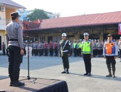 Polres Tebing Tinggi Gelar Apel Operasi Keselamatan Toba 2026