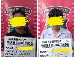 Dua Pelaku Curanmor Diringkus Sat Reskrim Polres Tebing Tinggi, Sembunyikan Motor Curian di Rumah Kosong