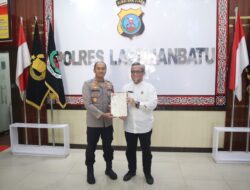 Kapolres Labuhanbatu Terima Silaturahmi BPN, Perkuat Sinergi dan Legalitas Aset.