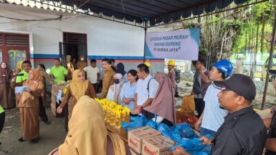 Pemkab Kordinatori 55 Perusahaan yang Ada di Labusel Gelar Pasar Murah di Lima Kecamatan.