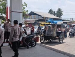 Polres Tebing Tinggi Berikan Himbauan Kamtibmas kepada Masyarakat di SPBU