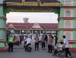 Polres Tebing Tinggi Pastikan Jemaah Sholat Idul Fitri Beribadah Dengan Aman