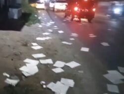 Berkas Diduga Milik RSUD Kotapinang Berserakan di Jalinsum, Inspektorat Diminta Turun Tangan.