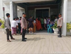 Polsek Padang Hilir Patroli Pengamanan dan Monitoring Ibadah Minggu di Gereja