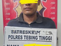Kurang dari 24 Jam, Polres Tebing Tinggi Tangkap Pelaku Pembunuhan di BTN Purnawirawan.