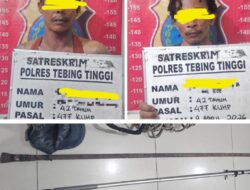 Sat Reskrim Polres Tebing Tinggi Amankan Dua Pelaku Pencurian Sarang Burung Walet