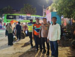 Kapolsek Kotapinang Amankan Pemberangkatan Jemaah Haji Kloter X Labusel.