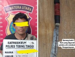 Hitungan Jam, Sat Reskrim Polres Tebing Tinggi Ringkus Pelaku Pembacokan di Bengkel