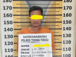 Sat Resnarkoba Polres Tebing Tinggi Bekuk Pemilik Sabu di SPBU Lalang