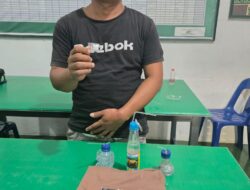 Digerebek Saat Edarkan Sabu di Kebun Sawit, Bandar Pinang Damai Tak Berkutik Diringkus Koramil 11/KP.