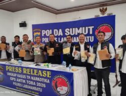 Press Realease Ungkap Kasus TP Narkotika Ops Antik Toba 2026 Di Gelar Polres Labuhanbatu