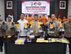 Polres Tanjung Balai Ringkus 19 Tersangka Narkoba dan Sita Ratusan Gram Sabu.