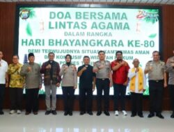 Perkuat Kebersamaan dan Toleransi, Polres Tebing Tinggi Gelar Doa Bersama Lintas Agama