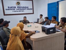 Kerjasama ATR/BPN Labusel dengan PUPR Pengukuran Aset berupa Jalan Pemkab.