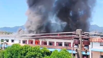 Siang Bolong, Api Luluhlantakkan 10 Kamar RPH Rantauprapat, Dugaan Korsleting Masih Diselidiki